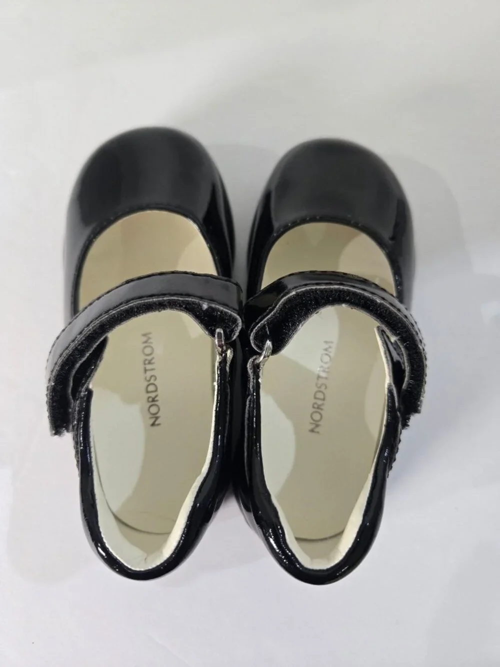 Nordstrom Black Patent Leather Mary Jane Shoes Toddler Girls Size 22 US 6 Flats